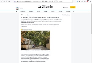 Screenshot Beitrag in der „Le Monde