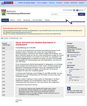 Pressemitteilung BA Char.-Wilm. vom 11.06.2020 Pressemitteilung BA Char.-Wilm. vom 11.06.2020